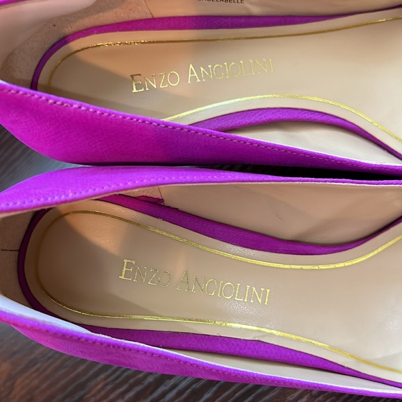 Enzo Angiolini Eagelabelle Pink Open Toe Pumps - Picture 7 of 16